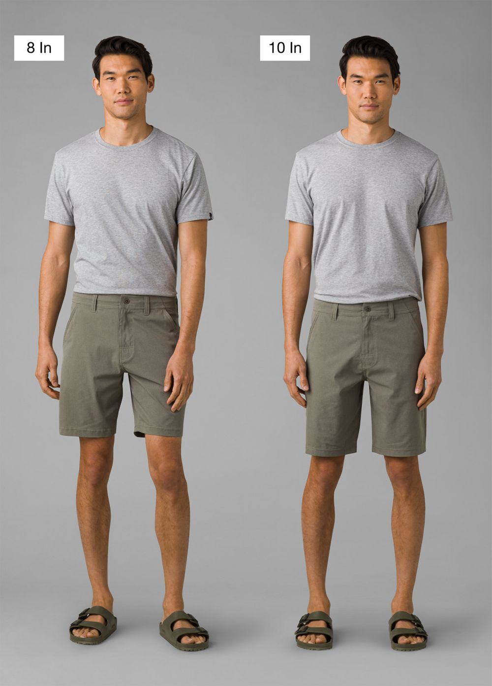 Shorts PrAna Hybridizer Vert Olive Homme | GWS-22399912