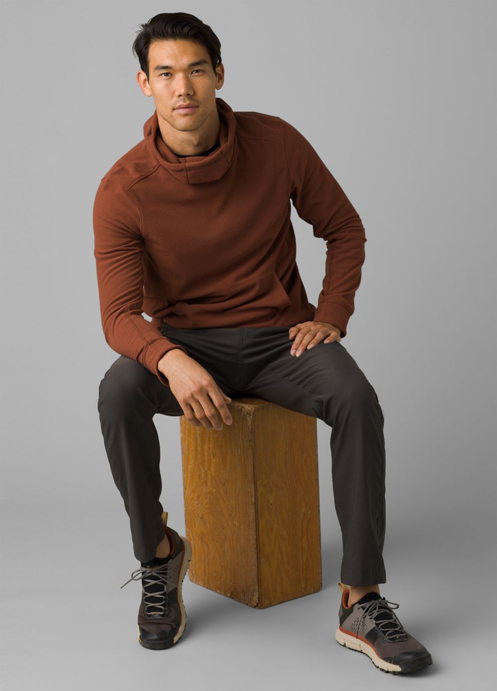 Sweat à Capuche PrAna Coldstream Marron Homme | WGT-16980957