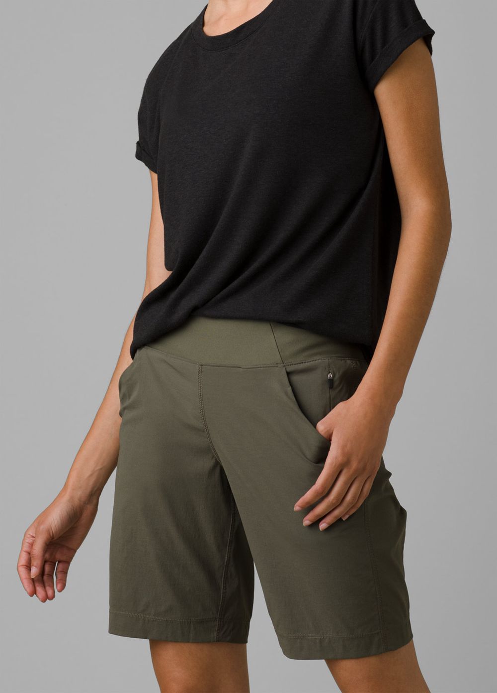 Shorts PrAna Koen Plates Front Vert Olive Femme | MSX-67143176